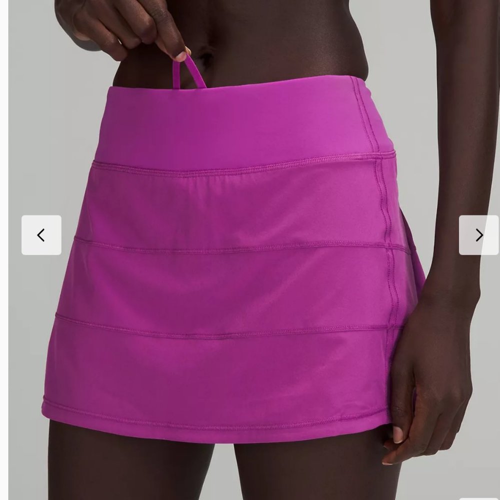 NWT LULULEMON Pace Rival Mid-Rise Tennis Golf Skirt Vivid Plum Size 4 Reg 12" - Picture 5 of 5